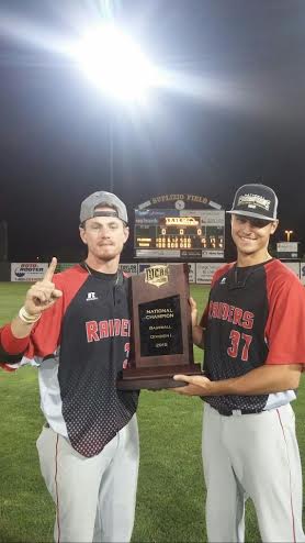 Lucas Holub winning the Juco National Championship with Northwest Florida State College.