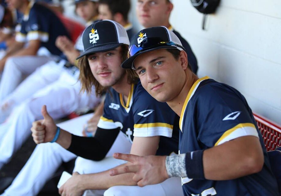 Players in the dugout